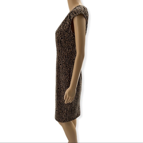 Calvin Klein Leopard Print Short Sleeve Dress Size 6 - Picture 3 of 8